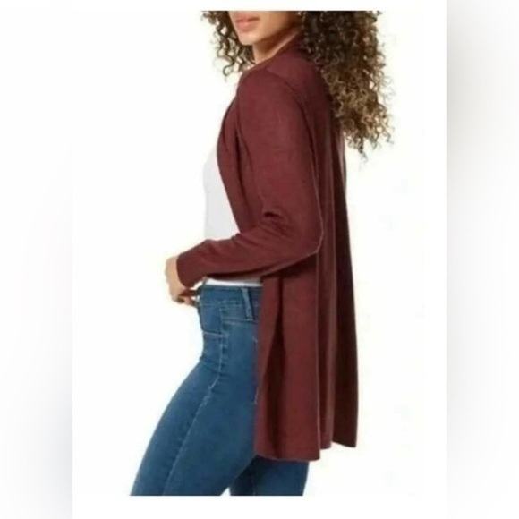 Ella Moss Womens Small Karla Cardigan Waterfall Sweater Open Front Knit Top S - Picture 1 of 16